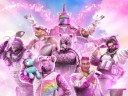 Montagne, Sledge, Thatcher, Tachanka, Smoke, Buck, Kaid, and Blackbeard pose in their Rainbow is Magic gear- surrounded by rainbows and pink sparkles via Tom Clancy's Rainbow Six: Siege (2015) Ubisoft