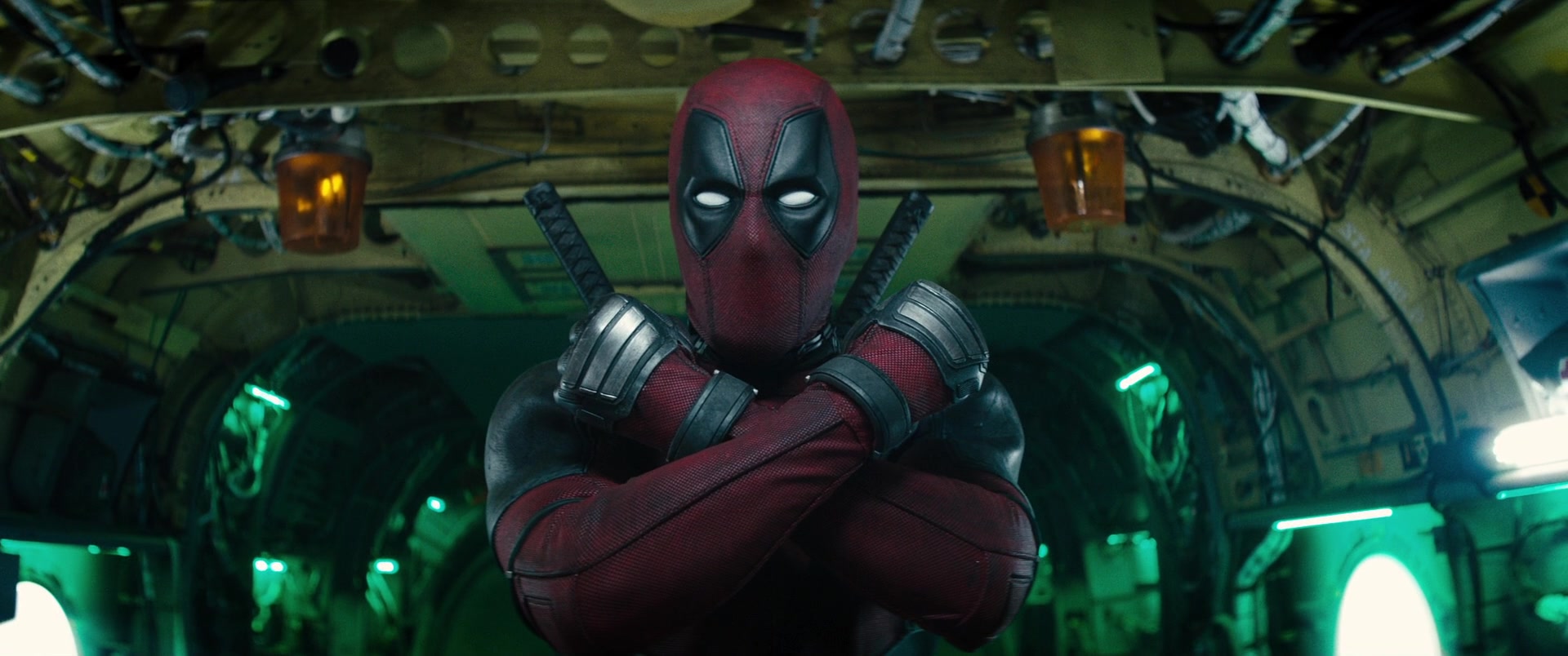 Deadpool (Ryan Reynolds) prepares to deploy X-Force in Deadpool 2 (2016), Marvel Entertainment