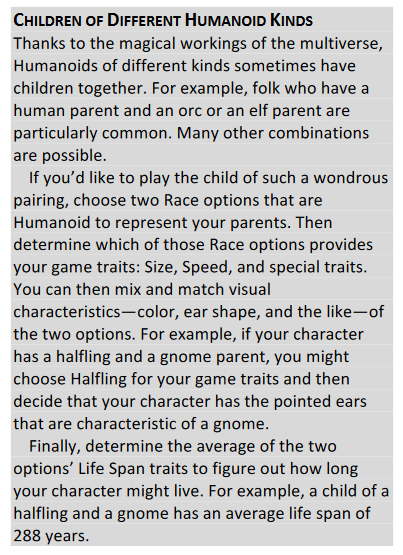The current D&D Beyond rules for mixed-race characters as of April 10th, 2023