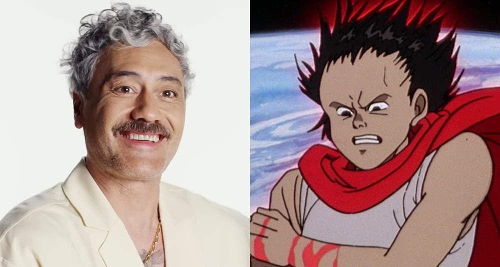 Taika Waititi talks to Variety about his failure to care about making Thor: Love and Thunder / Tetsuo (Nozomu Sasaki) recoils after having his arm blown off in Akira (1988), Toho Co. Ltd.