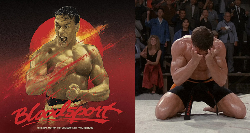 The soundtrack for 'Bloodsport,' and Frank Dux in the 1986 film by Cannon Films