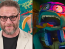 Seth Rogen talks to Collider about his role as Donkey Kong in 'The Super Mario Bros. Movie' / Donatello (Micah Abbey) screams in pain after being stabbed by a sai in the first trailer for Teenage Mutant Ninja Turtles: Mutant Mayhem (2023), Paramount Pictures