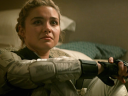 Yelena Bolova (Florence Pugh) has a heart-to-heart with Red Guardian (David Harbour) in Black Widow (2021), Marvel Entertainment