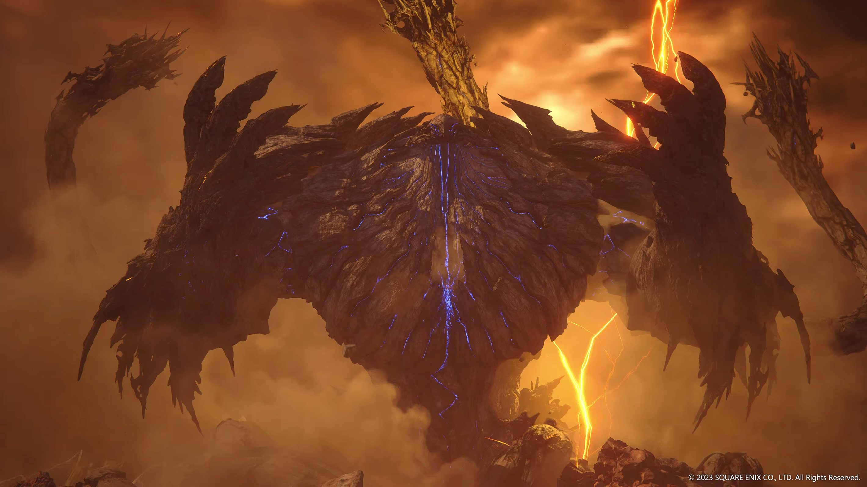The Eikon Titan swells with overwhelming power and becomes Titan Lost via Final Fantasy XVI (2023), Square Enix
