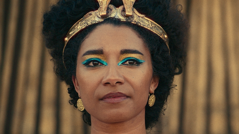 Cleopatra (Adele James) rules over the Ptolemaic Kingdom in Queen Cleopatra (2023), Netflix