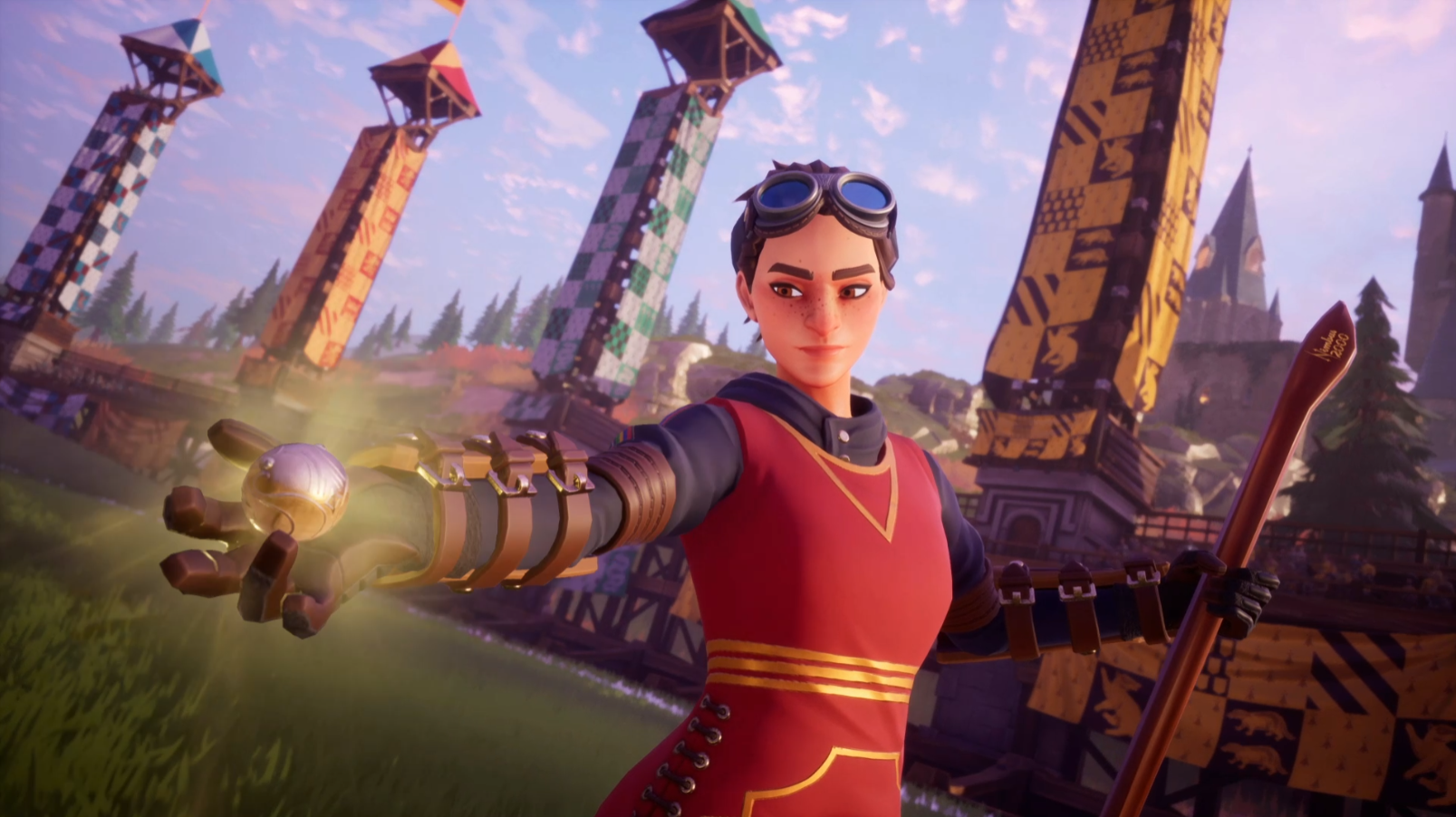 A player moments before grabbing the Golden Snitch via Harry Potter: Quidditch Champions (TBA), Warner Bros. Games