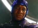 Kang the Conqueror (Jonathan Majors) pities Scott Lang (Paul Rudd) in Ant-Man and the Wasp Quantumania (2023), Marvel Entertainment