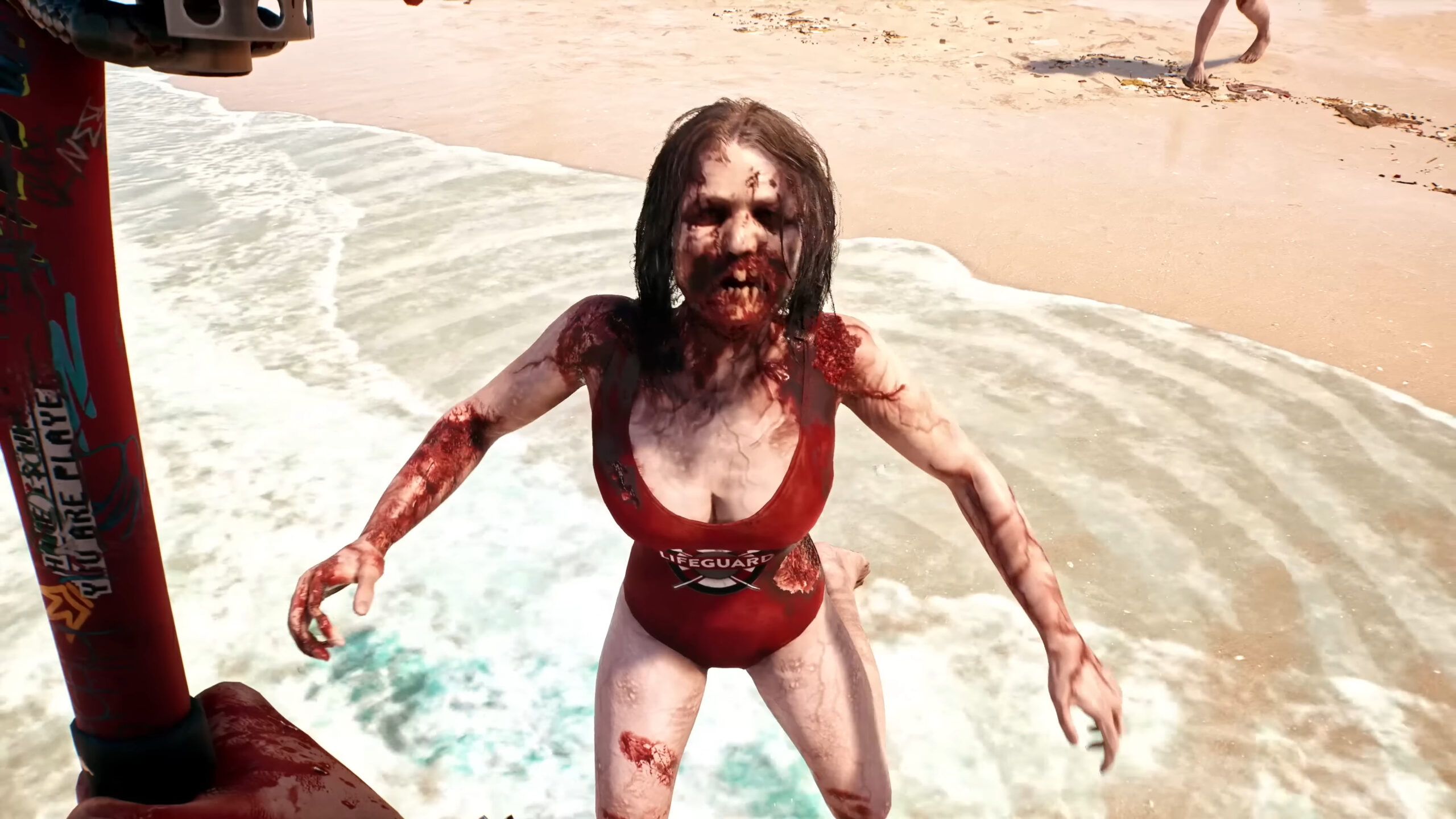 A lifeguard does the opposite of her job in Dead Island 2 (2023), Dambuster Studios
