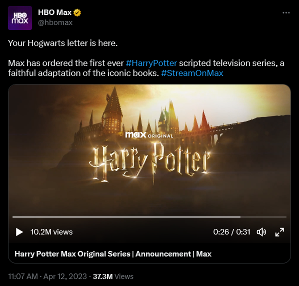 Max announces its upcoming Harry Potter reboot.