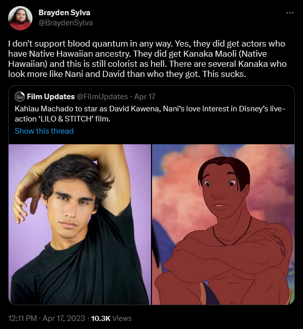 @BraydenSylva weighs in on Kahiau Machado's casting as David in Disney's live-action 'Lilo & Stitch' remake