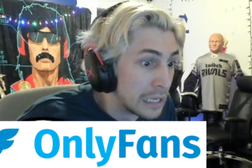 xQc with a face of disgust, horror, and shock above the OnlyFans logo via Twitch