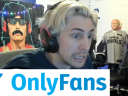 xQc with a face of disgust, horror, and shock above the OnlyFans logo via Twitch