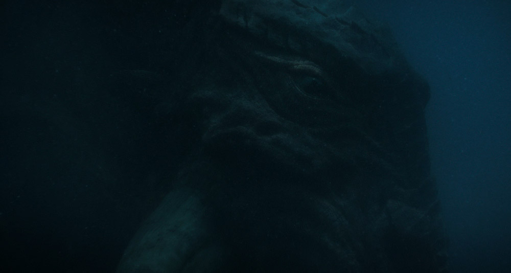 A Mythosaur in the waters of Mandalore in 'The Mandalorian' (2023), Disney+