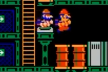 Foreman Spike attempts to sabotage Mario's efforts via Wrecking Crew (1985), Nintendo