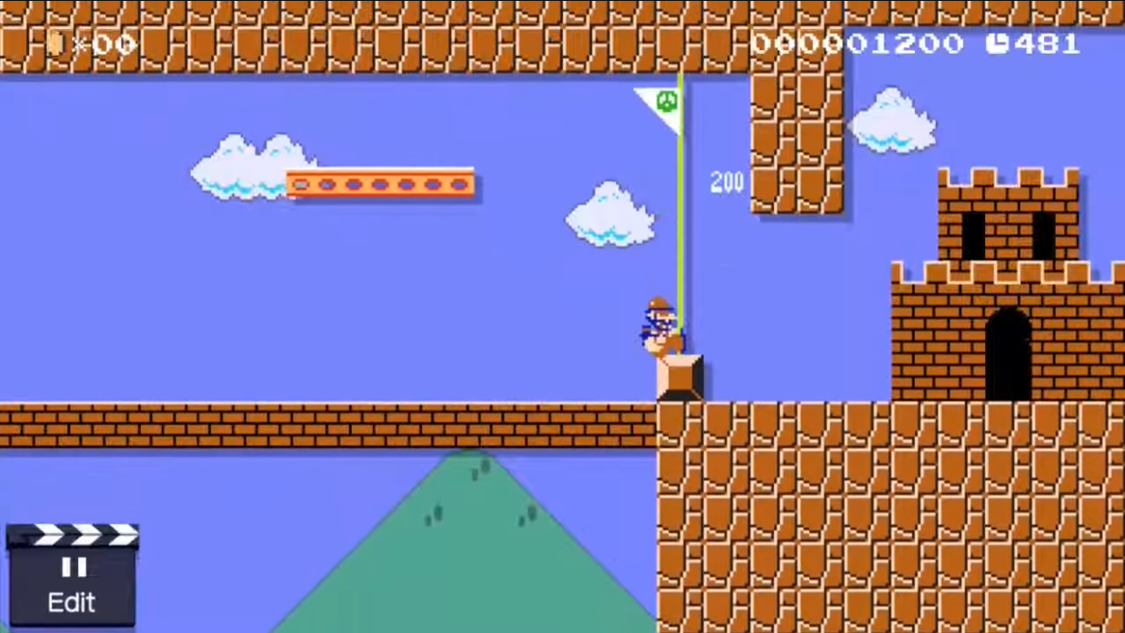 The Mystery Mushroom makes Mario look like Foreman Spike via Super Mario Maker (2015), Nintendo