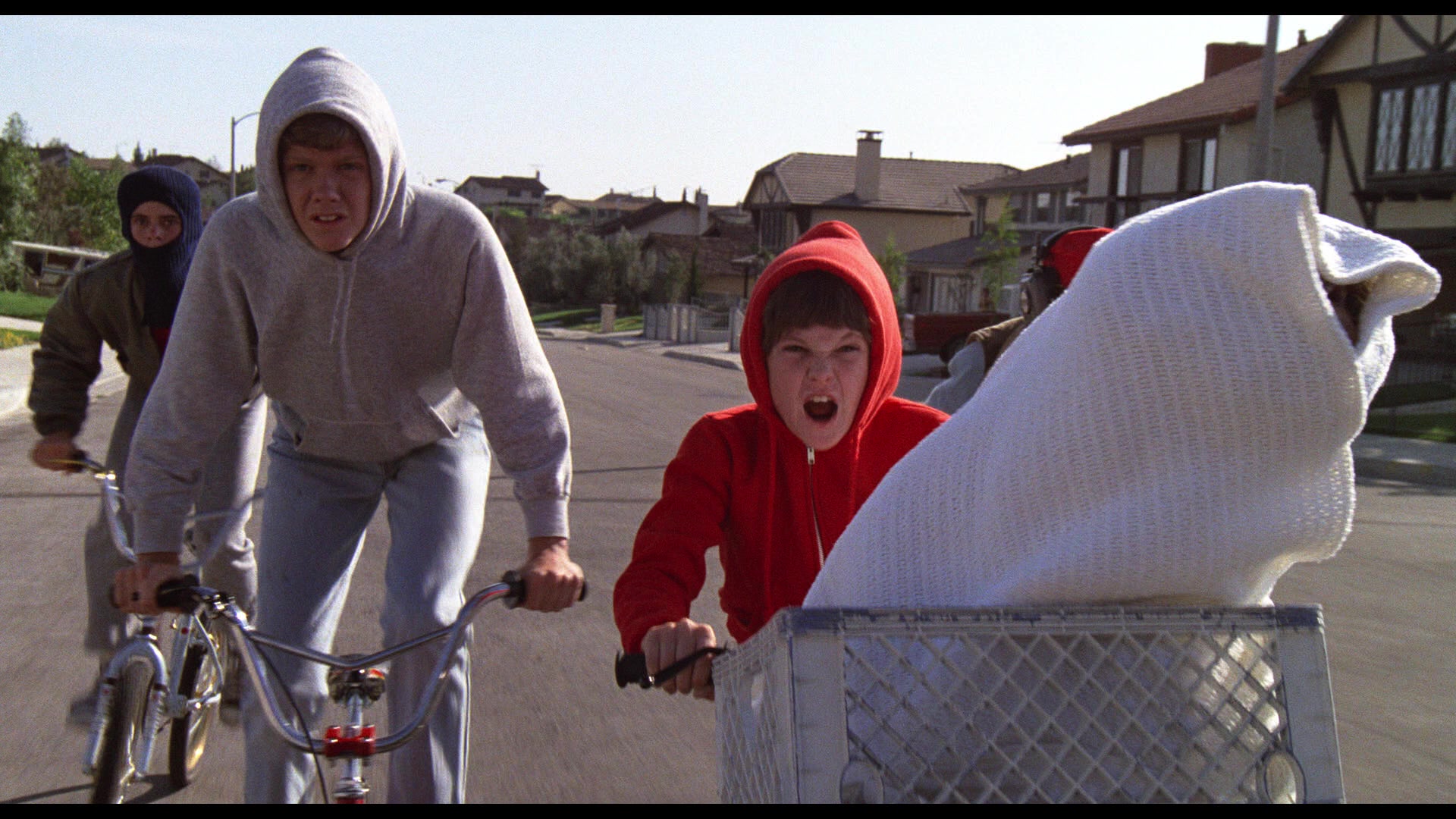 Elliott Taylor (Hentry Thomas) leads the charge in E.T. the Extra-Terrestrial (1982), Universal Pictures