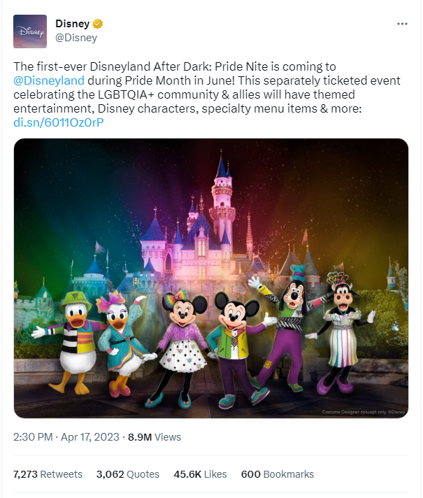 Twitter da Disney
