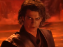 Darth Vader (Hayden Christensen) warns Obi-Wan Kenobi (Ewan McGregor) to not underestimate his power in Star Wars: Episode III Revenge of the Sith (2005), Disney