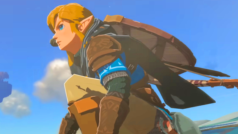 Link (Kengo Takanashi) takes flight in The Legend of Zelda: Tears of the Kingdom (2023), Nintendo