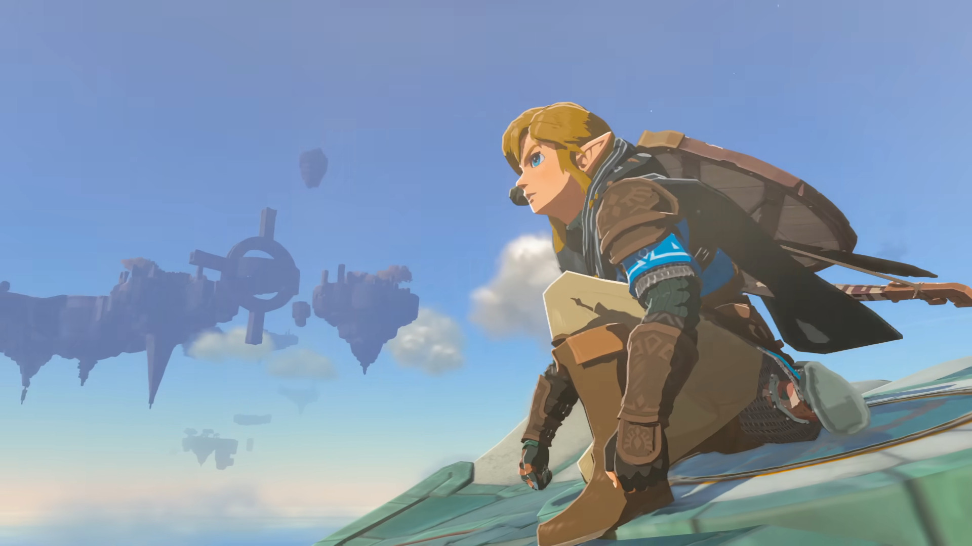 Link (Kengo Takanashi) takes flight in The Legend of Zelda: Tears of the Kingdom (2023), Nintendo