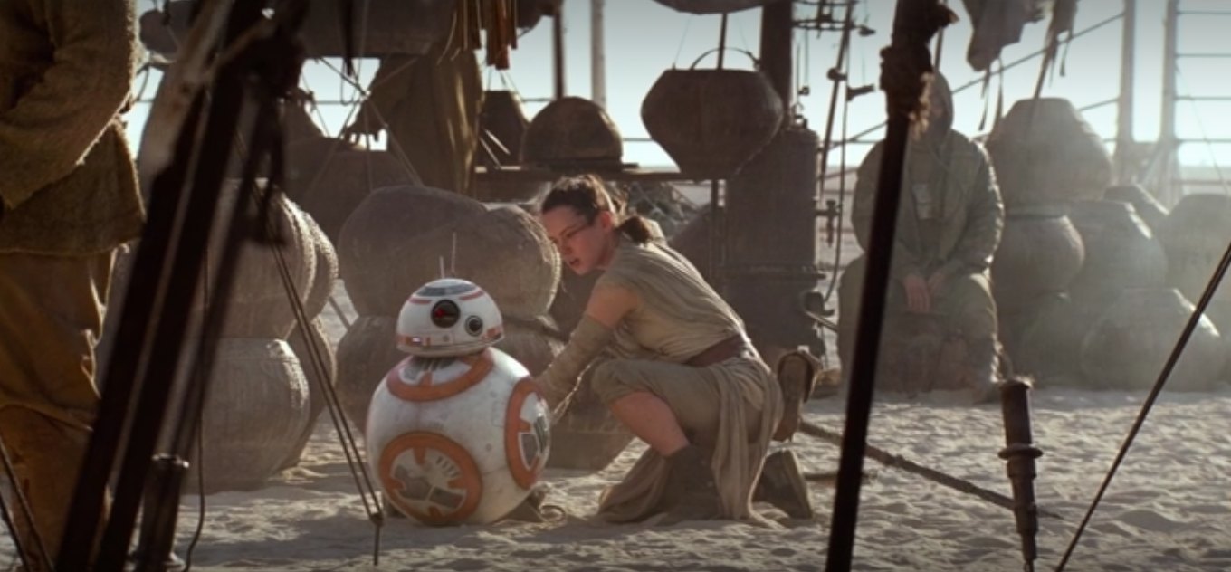 Daisy Ridley como Rey em O Despertar da Força (2015), Lucasfilm