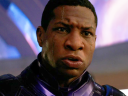 Kang the Conqueror (Jonathan Majors) is unable to accept his defeat in Ant-Man and the Wasp: Quantumania (2023), Marvel Entertainment