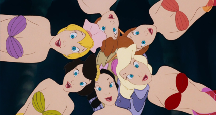 Aquata, Andrina, Arista, Atina, Adella, and Allana in The Little Mermaid (1989), Disney