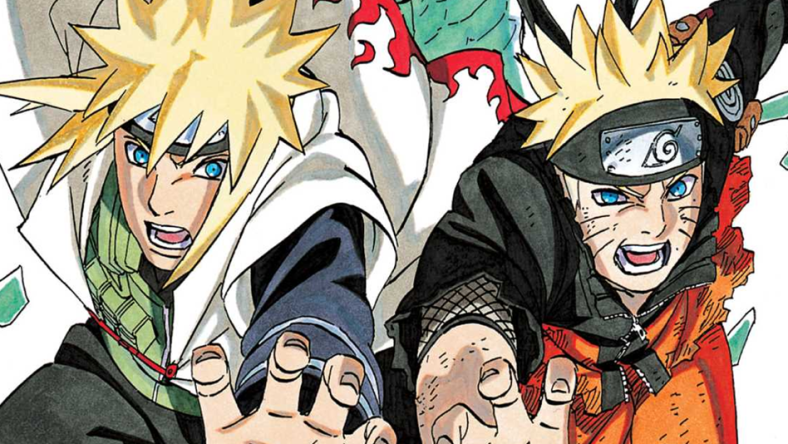 Minato and Naruto join forces on Masashi Kishimoto's cover to Naruto Vol. 67 "Breakthrough" (2013), Shueisha