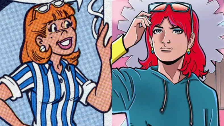 Danni Malloy takes in Dilton Doiley's lab in Dilton's Weird Science Vol. 1 #1 "Working Out The Bugs" (1989), Archie Comics. Words by Mike Pellowski, art by Bill Golliher, Jon D'Agnosto, Mindy Eisman, and Barry Grossman / Danni Malloy makes her modern era debut on Butch Mapa and Ellie Wright's cover to Chilling Adventures Presents...Strange Science (2023), Archie Comics via io9