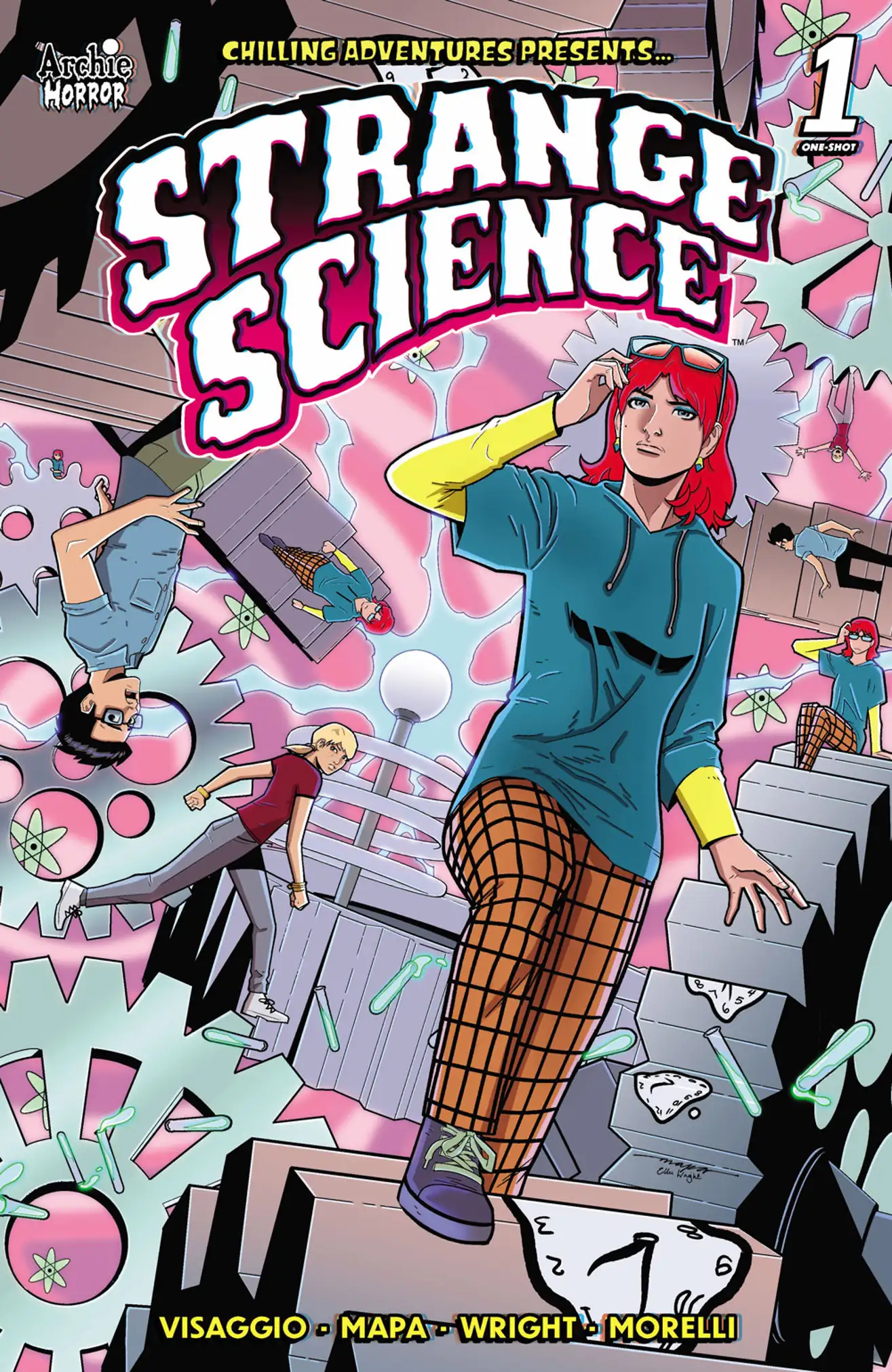 Danni Malloy makes her modern era debut on Butch Mapa and Ellie Wright's cover to Chilling Adventures Presents...Strange Science (2023), Archie Comics
