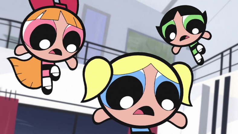 The girls discover their father is in trouble in The Powerpuff Girls Movie (2002), Cartoon Network Studios