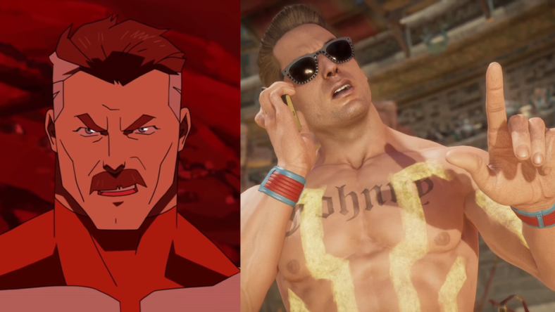 Omni-Man from Invincible and Johnny Cage from Mortal Kombat 11 Ultimate