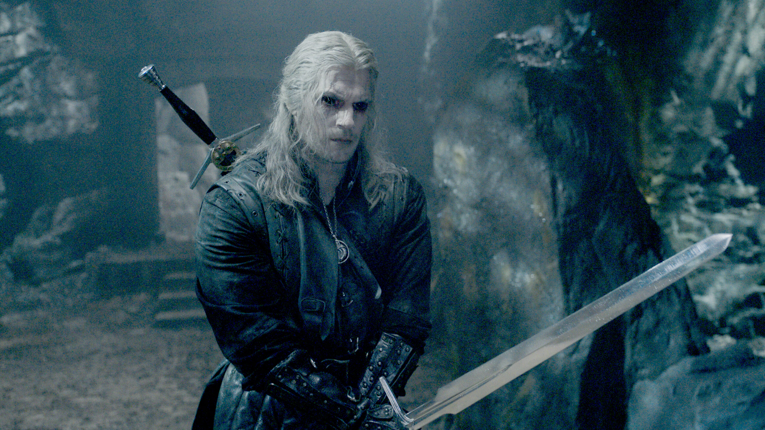 Geralt (Henry Cavill) taps into his Witcher abilities in The Witcher Season 3 Episode 1 "Shaerrawedd" (2023), Netflix