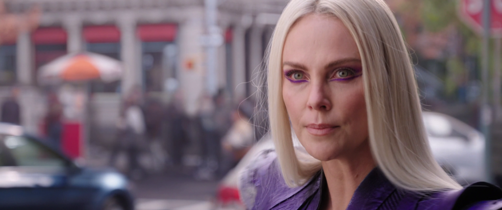 Clea (Charlize Theron) demands Doctor Strange (Benedict Cumberbatch) help her stop an incursion in Doctor Strange in the Multiverse of Madness (2022), Marvel Entertainment