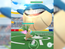 An Exeggutor fights a giant Wailmer in a Raid in Pokémon Go (2016), Niantic