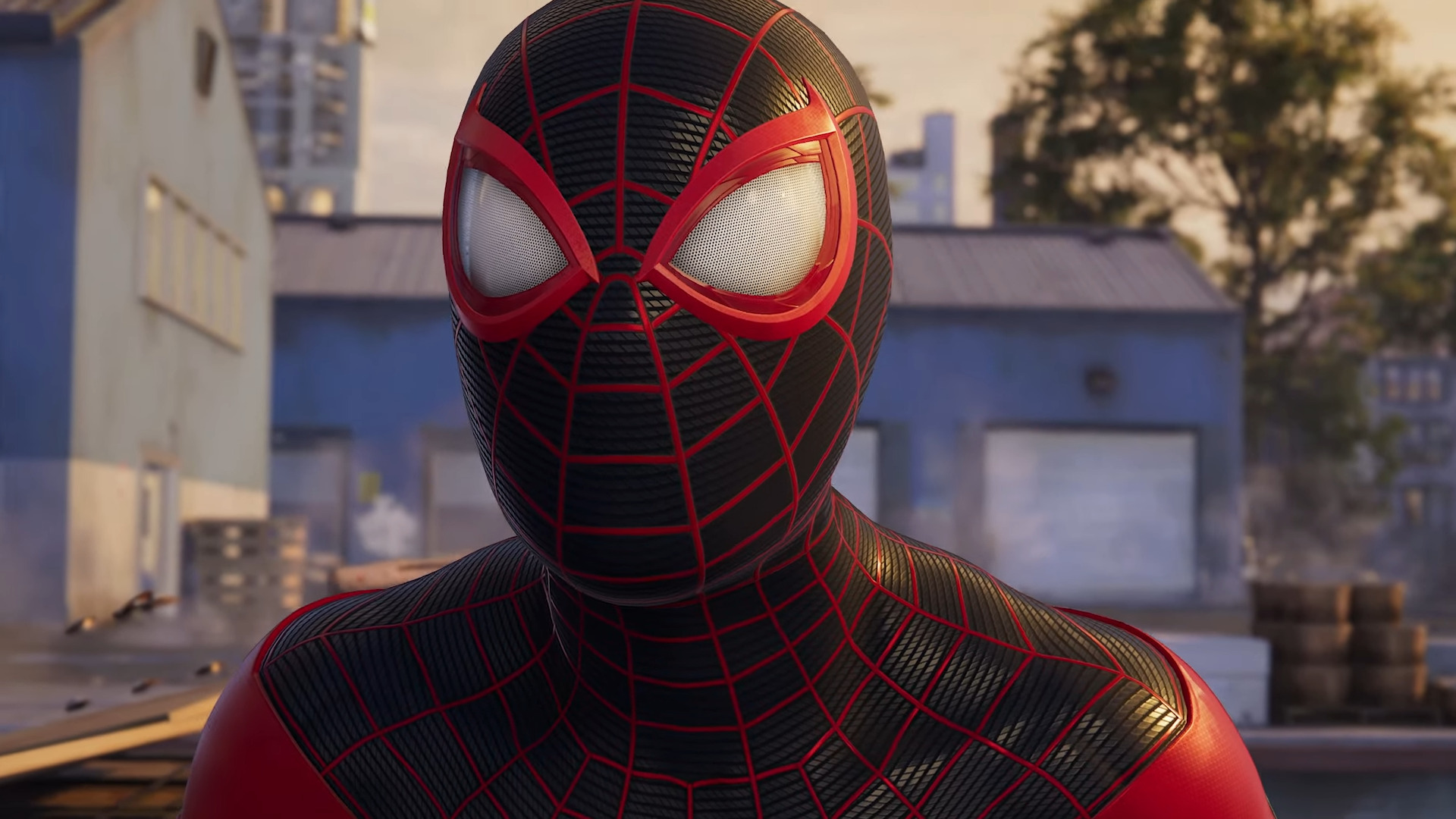 Miles Morales (Nadji Jeter) worries about Peter Parker (Yuri Lowenthal) in Marvel's Spider-Man 2 (2023), Sony / Insomniac Games