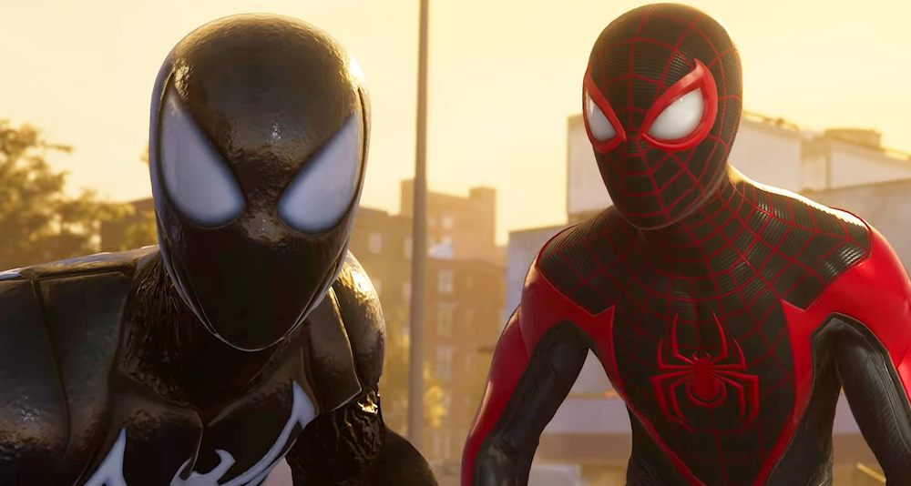 Spider-Man (Yuri Lowenthal) and Miles Morales (Nadji Jeter) plan their next move in Marvel's Spider-Man 2 (2023), Sony / Insomniac Games