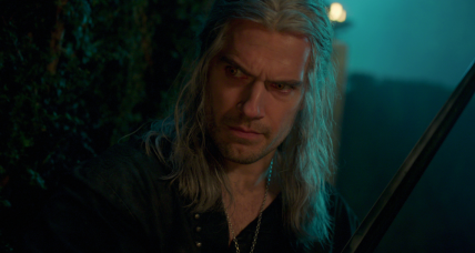 Geralt (Henry Cavill) seeks information in The Witcher Season 3 Episode 1 "Shaerrawedd" (2023), Netflix