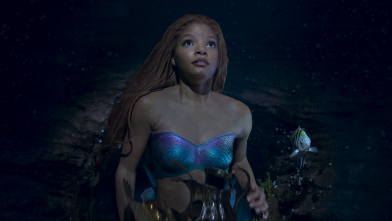 Halle Bailey as Ariel in Disney's live-action THE LITTLE MERMAID. Photo courtesy of Disney. © 2023 Disney Enterprises, Inc. All Rights Reserved.