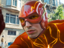 Barry Allen (Ezra Miller) prepares to take off in The Flash (2023), Warner Bros. Pictures
