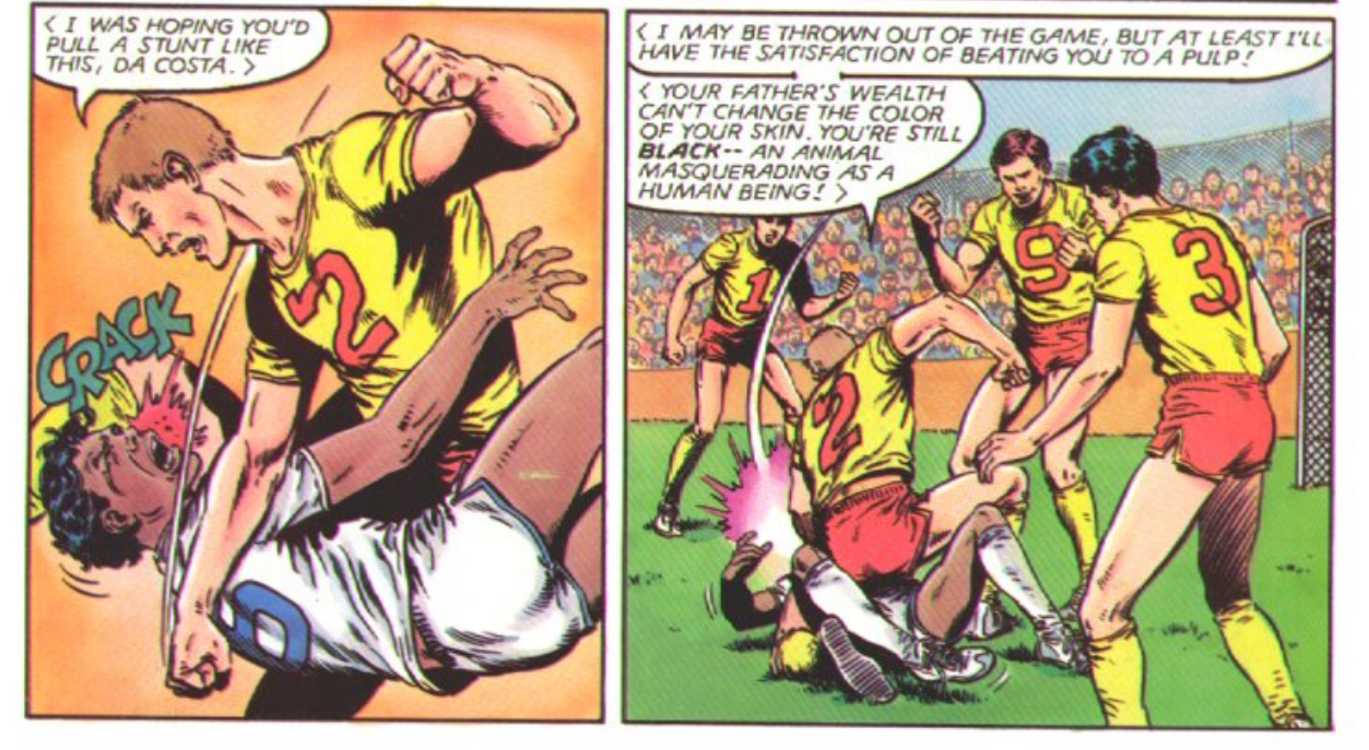 Robert DaCastoa is pushed to his limits in his Marvel debut in Marvel Graphic Novel Vol. 1 #4 "The New Mutants - Renewal" (1982), Marvel Comics. Wrds by Chris Claremont, art by Bob McLeod, Glynis Wein, and Tom Orzechowski.