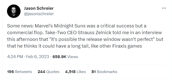 Social Strategy Marvel's Midnight Suns Was a Critical Darling But  Commercial Flop