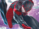 Miles Morales hits the streets on Skan Srisuwan's Sanctum Santorum Comics & Oddities variant cover for Miles Morales: Spider-Man Vol. 1 #19 (2020), Marvel Comics