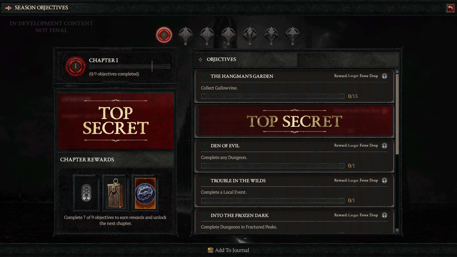 Objectives and rewards for a Season are listed out in Diablo IV (2023), Blizzard Entertainment