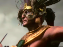 An Aztec chief addresses his people in Ecumene Aztec (2025), Ecuemene Games