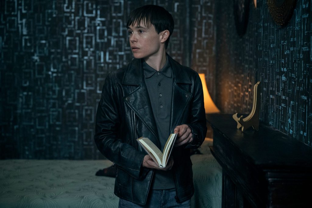 The Umbrella Academy. Ellen Page as Viktor Hargreeves in episode 310 of The Umbrella Academy. Cr. Christos Kalohoridis/Netflix © 2022