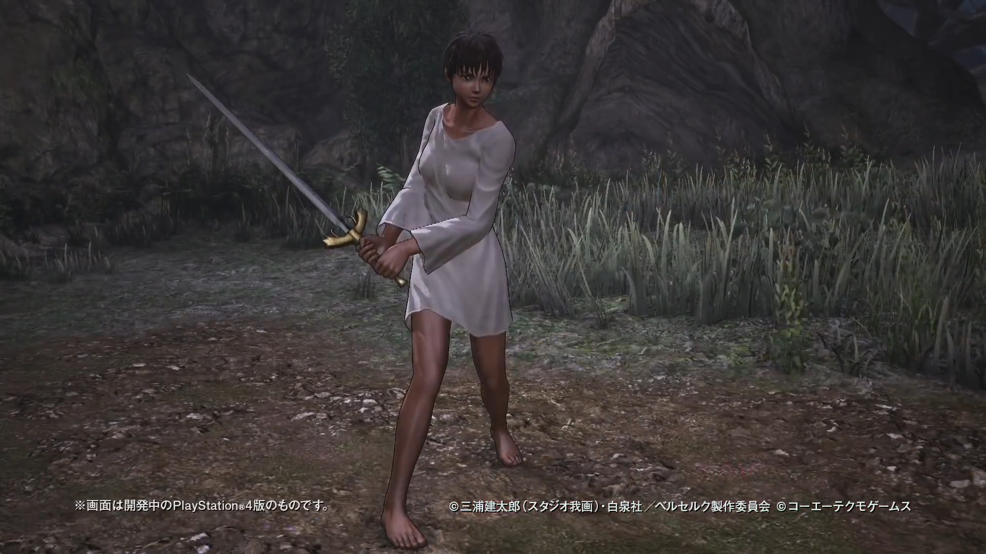 Casca shows off her JP-exclusive 'wet t-shirt' costume in Berserk and the Band of the Hawk (2016), Koei Tecmo