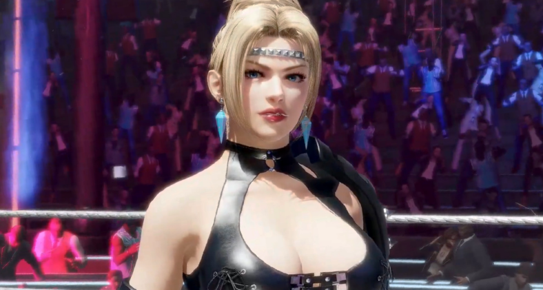 Rachel (Michie Tomizawa) soaks in the crowd's applause in Dead or Alive 6 (2019), Koei Tecmo