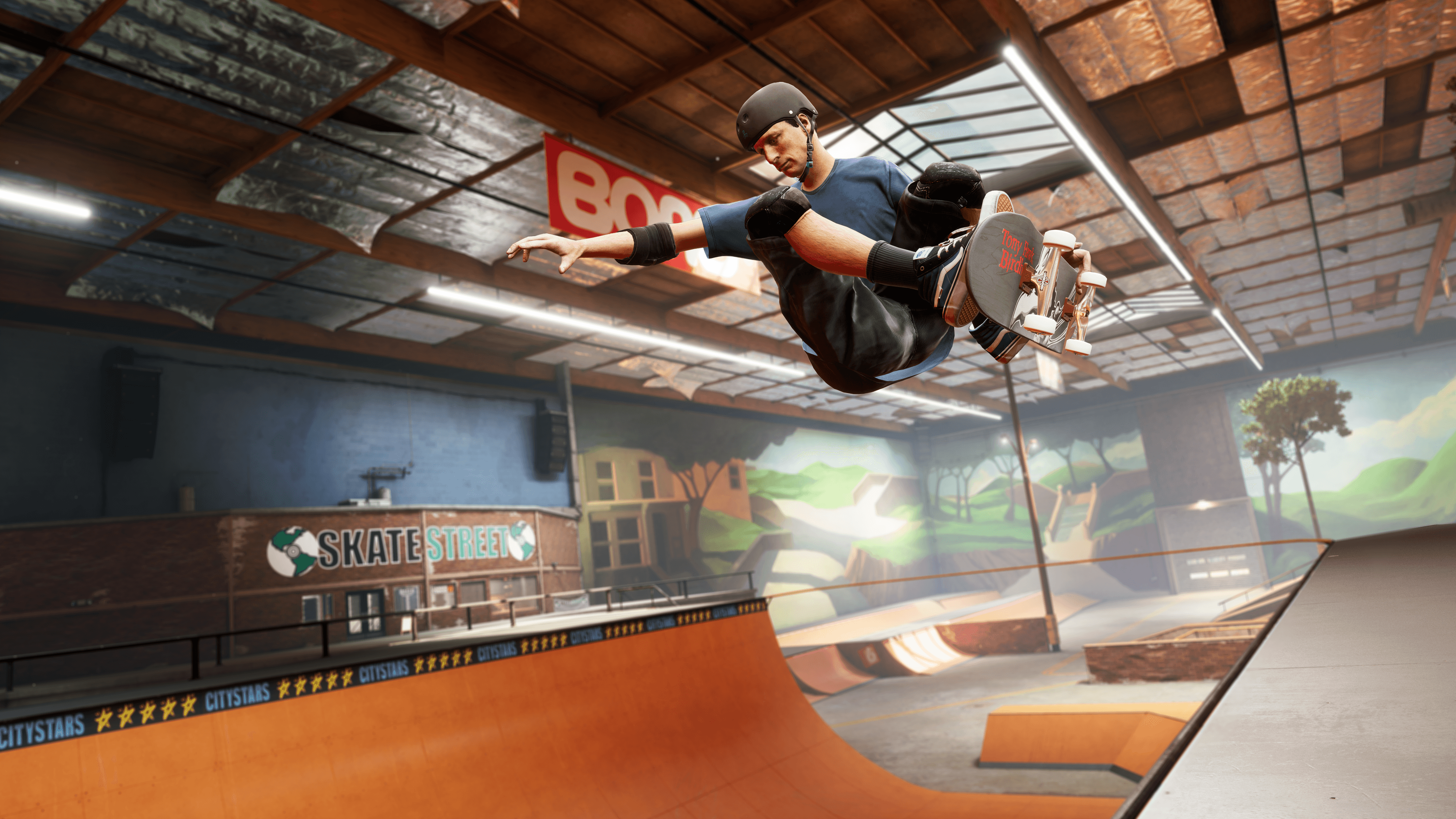Tony Hawk shows his skills on a half-pipe in Tony Hawk Pro Skater 1 + 2 (2020), Activision