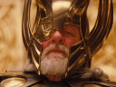 Odin (Anthony Hopkins) presides over Asgard in Thor (2011), Marvel Entertainment